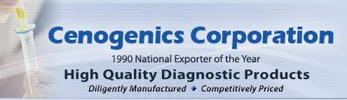 Cenogenics Corporation - High Quality Diagnostic Products - Diligently Manufactured - Competitively Priced